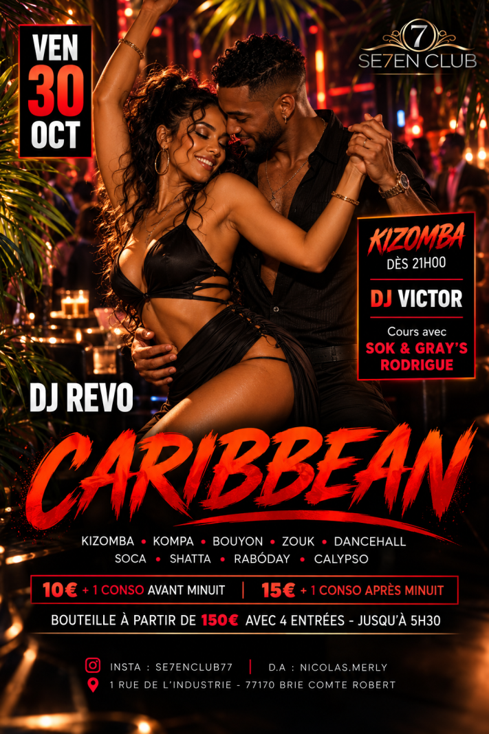 Caribbean Night - Affiche