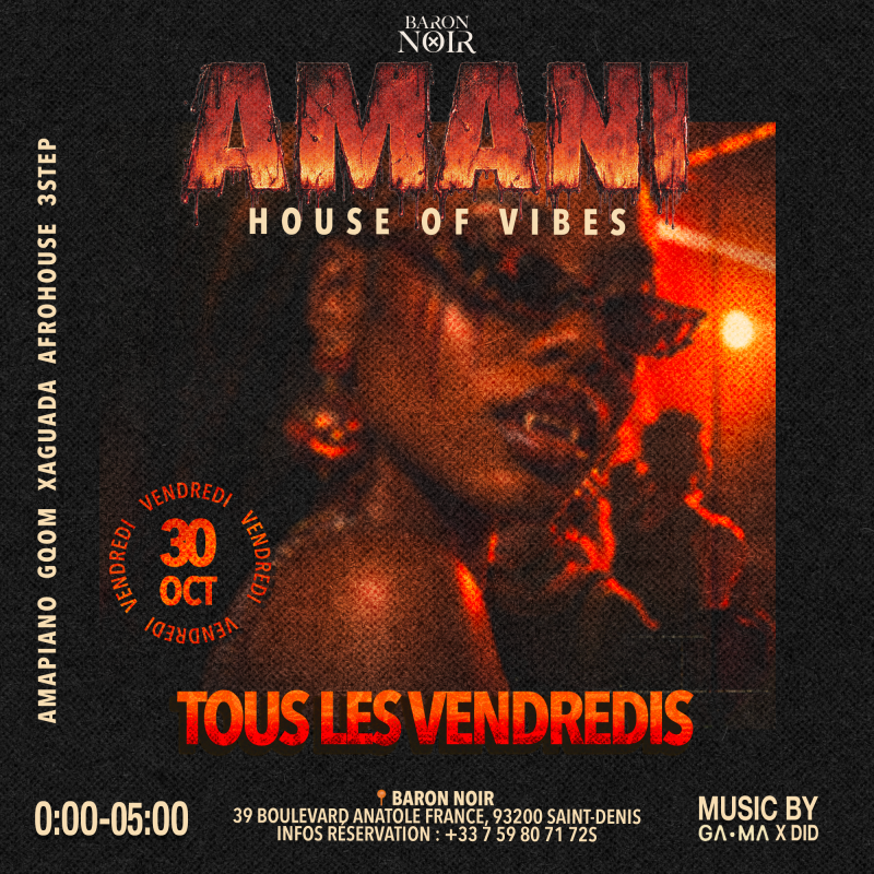 Amani - Vendredi 30 Octobre (Before Halloween) - Affiche