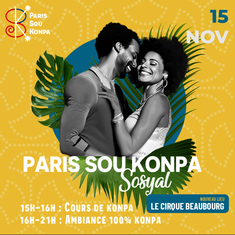 Paris Sou Konpa Sosyal - Edition Novembre 2026 - Affiche