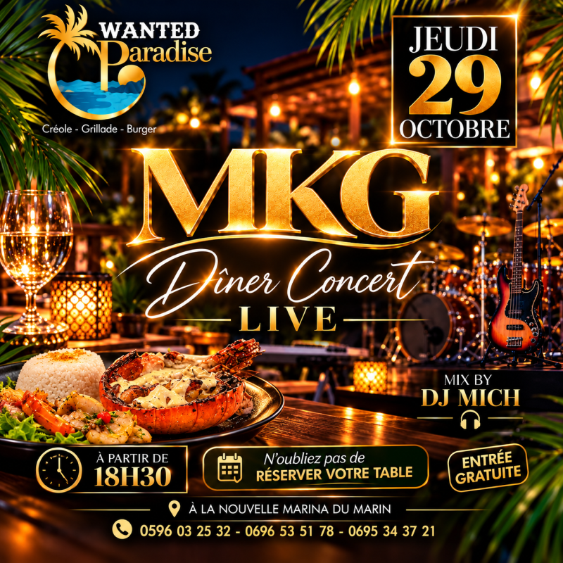 Dîner Concert Live Mkg  - Affiche