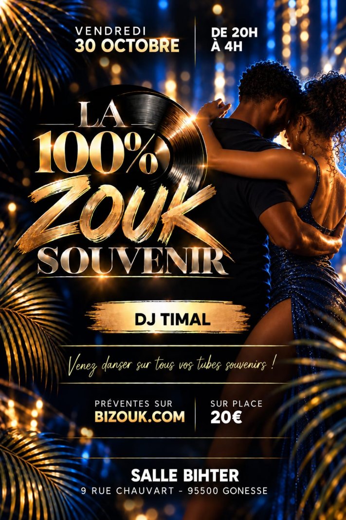 La 100% Zouk Souvenir - Affiche