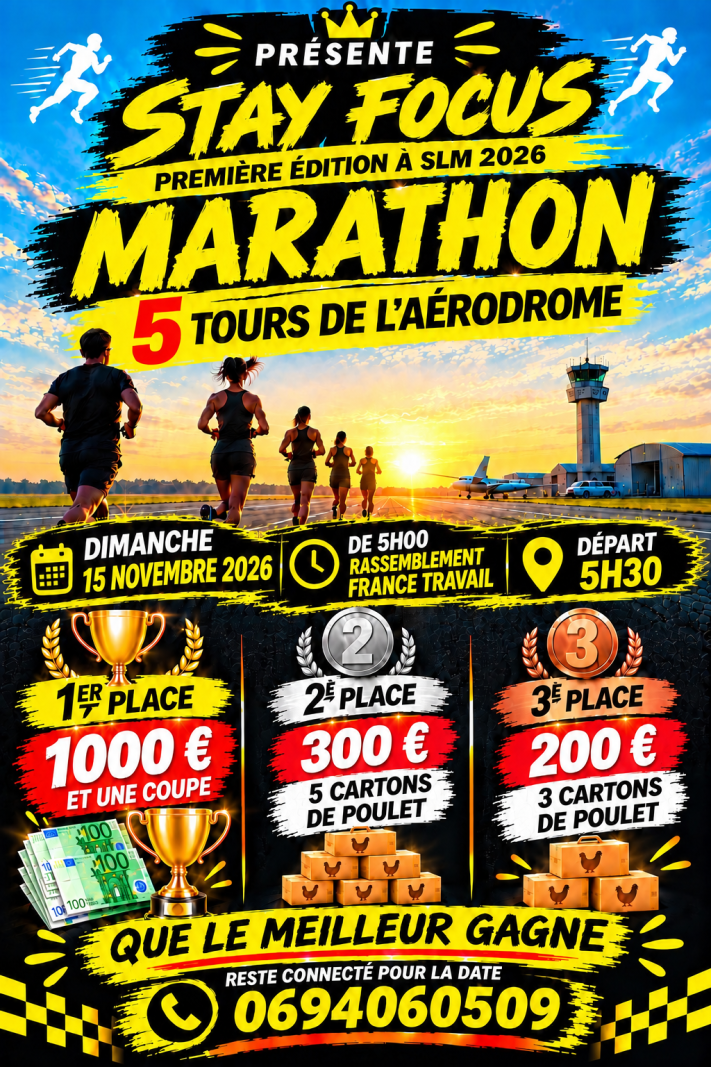 Stay Focus Marathon - Affiche