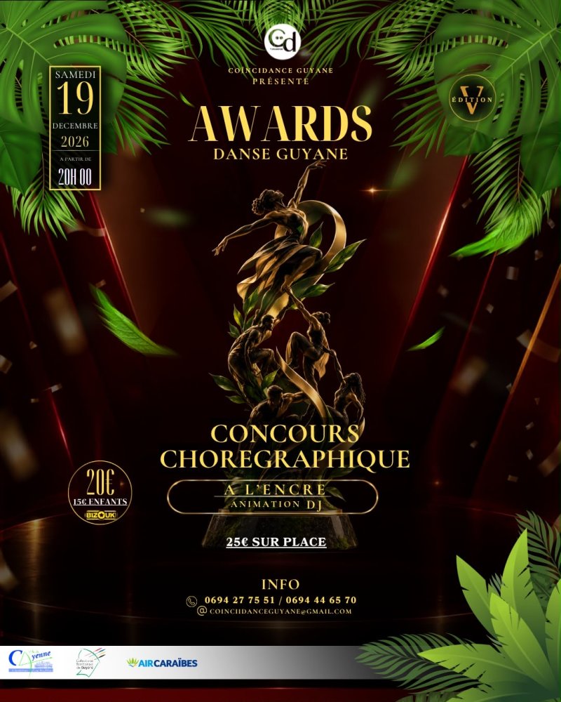 Awards Danse Guyane - Affiche