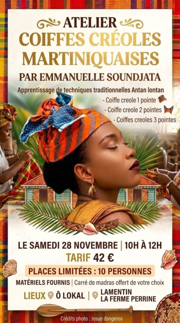 Atelier Maré Tèt - Coiffes Créoles Martiniquaises  - Affiche