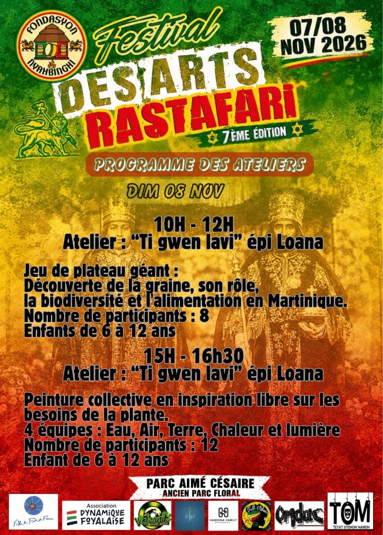 Festival Des Arts Rastafari - Affiche