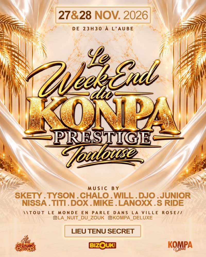 Week-End Konpa Prestige Toulouse - Affiche
