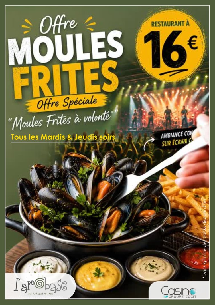 Moules Frites Avec Vidéo-Live - 05112026 - Affiche