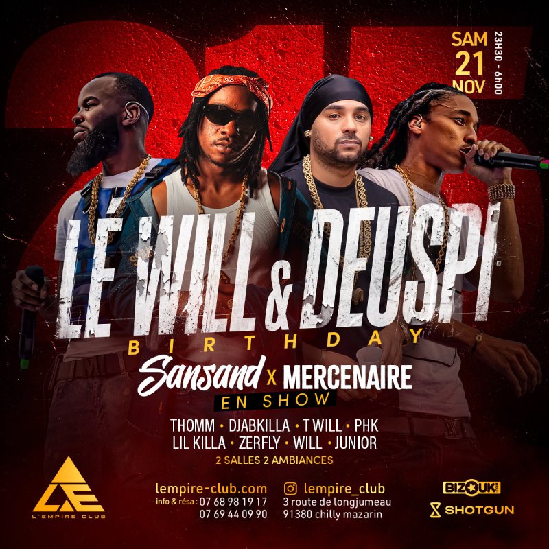 Lé Will Et Deuspi Birthday - Affiche