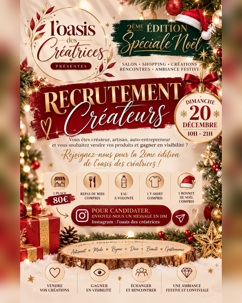 L'Oasis Des Créatrices - Affiche