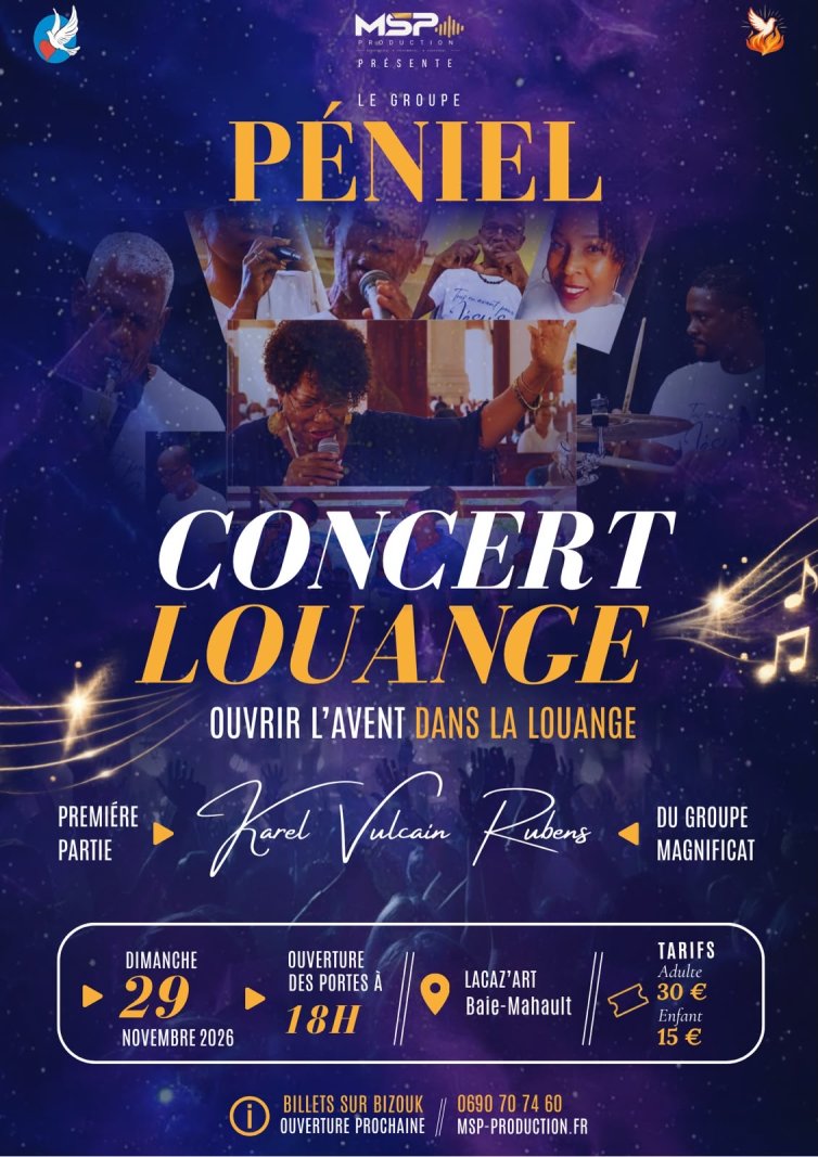 Péniel En Concert Live - Affiche
