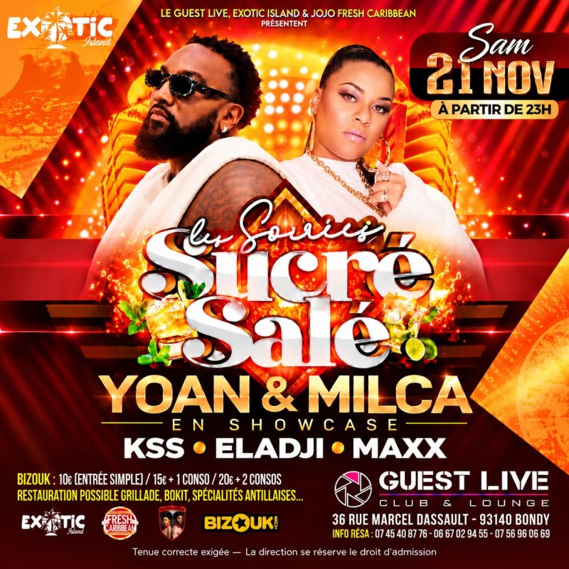 Les Soirées Sucré Salé Avec Yoan Et Milca En Show  - Affiche