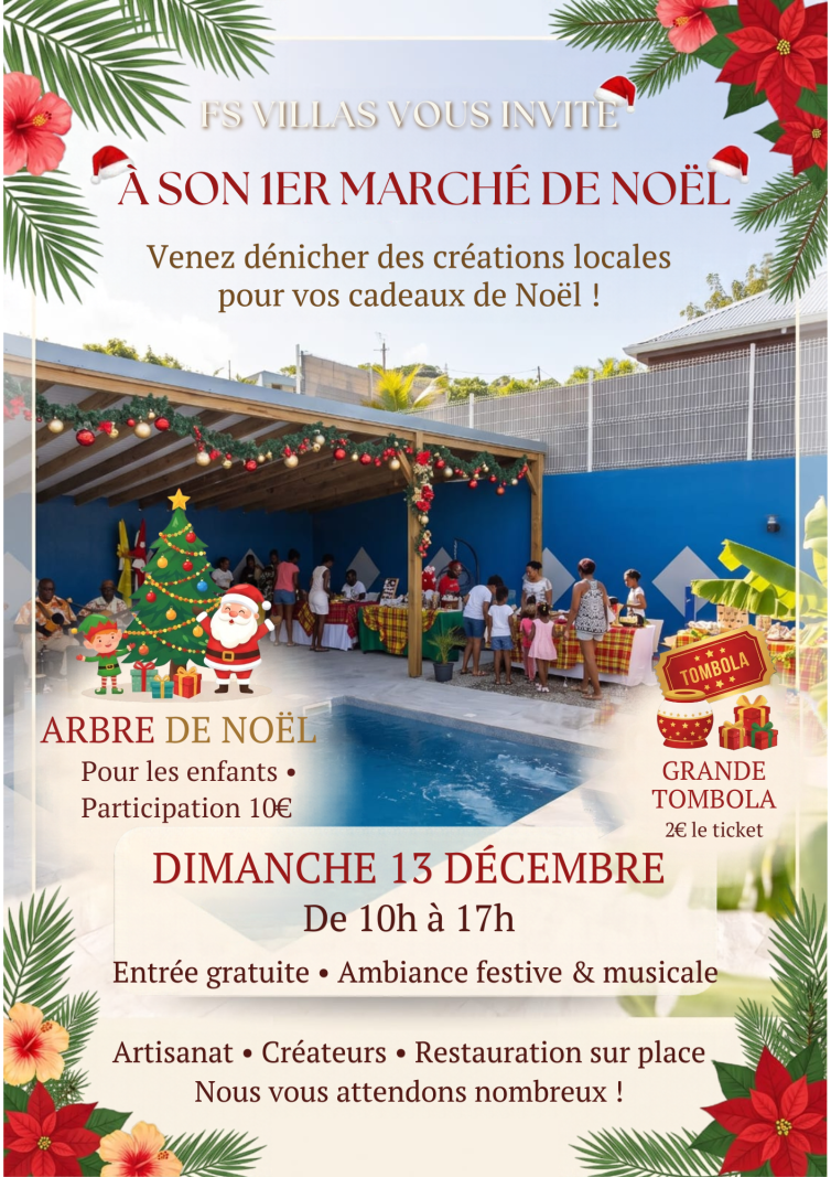 Fs Villas Vous Invite À Son 1er Marché De Noël - Affiche