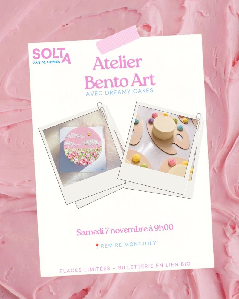 Bento Art – Atelier Créatif 100 % Féminin - Affiche
