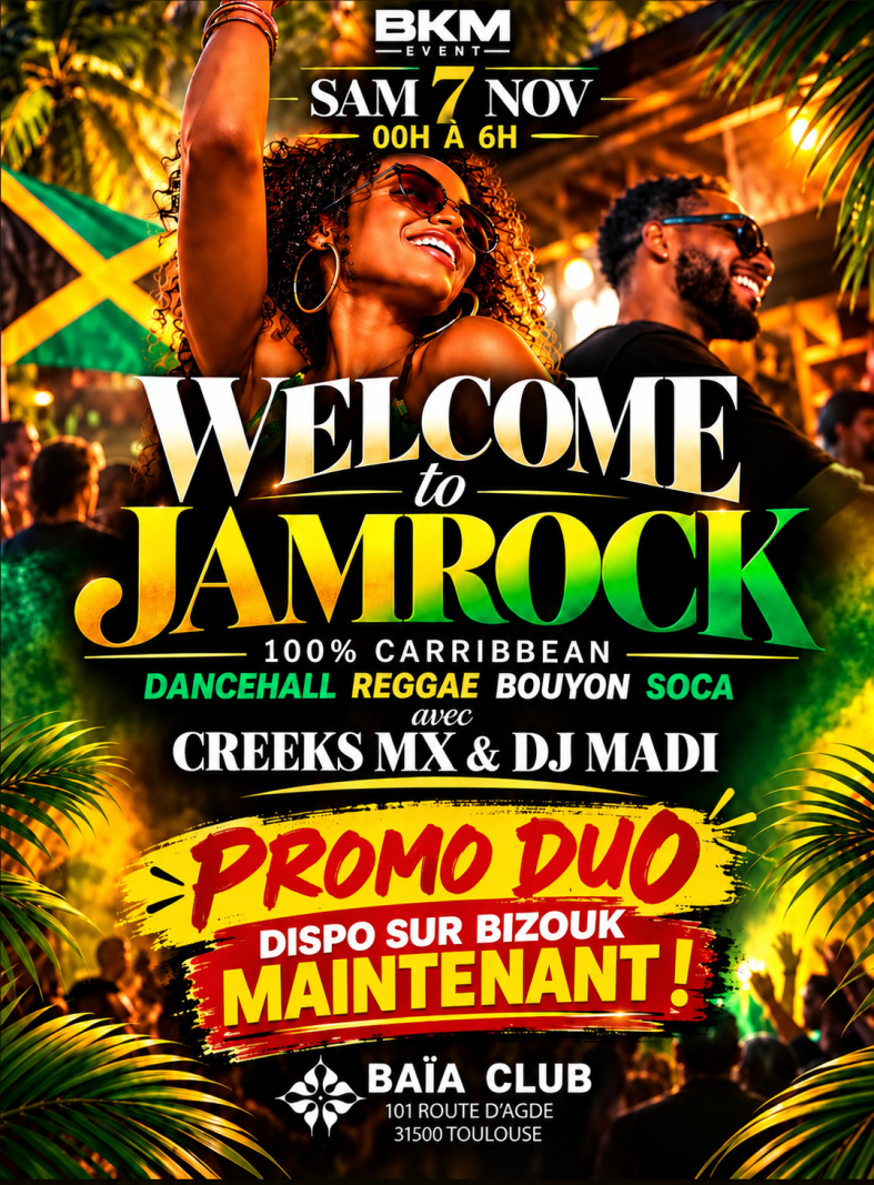 Welcome To Jamrock - Toulouse - Affiche