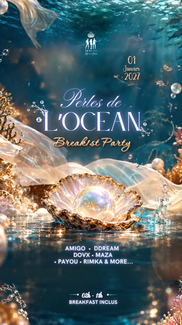 Perles De L'Ocean - Break1st Party - Affiche