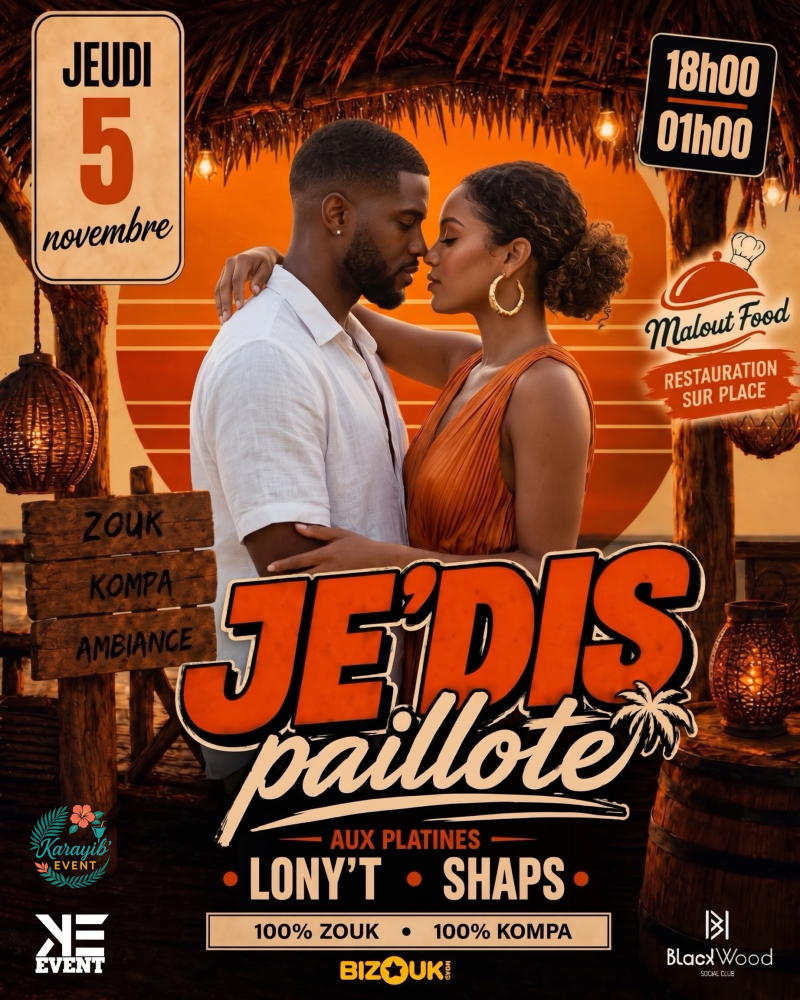Je´dis Paillote - Affiche