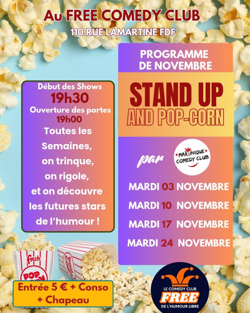 Open Mic Du Free Novembre 2026 - Affiche
