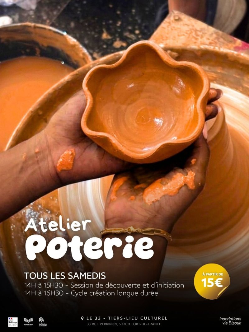 Atelier Poterie - Affiche